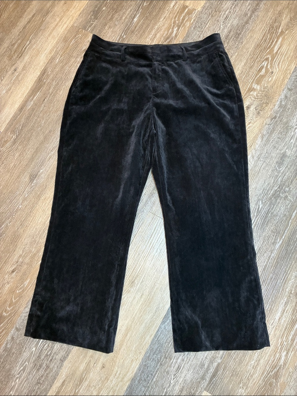 Coldwater Creek Black Corduroy Straight Leg Dress Pants -See Description.